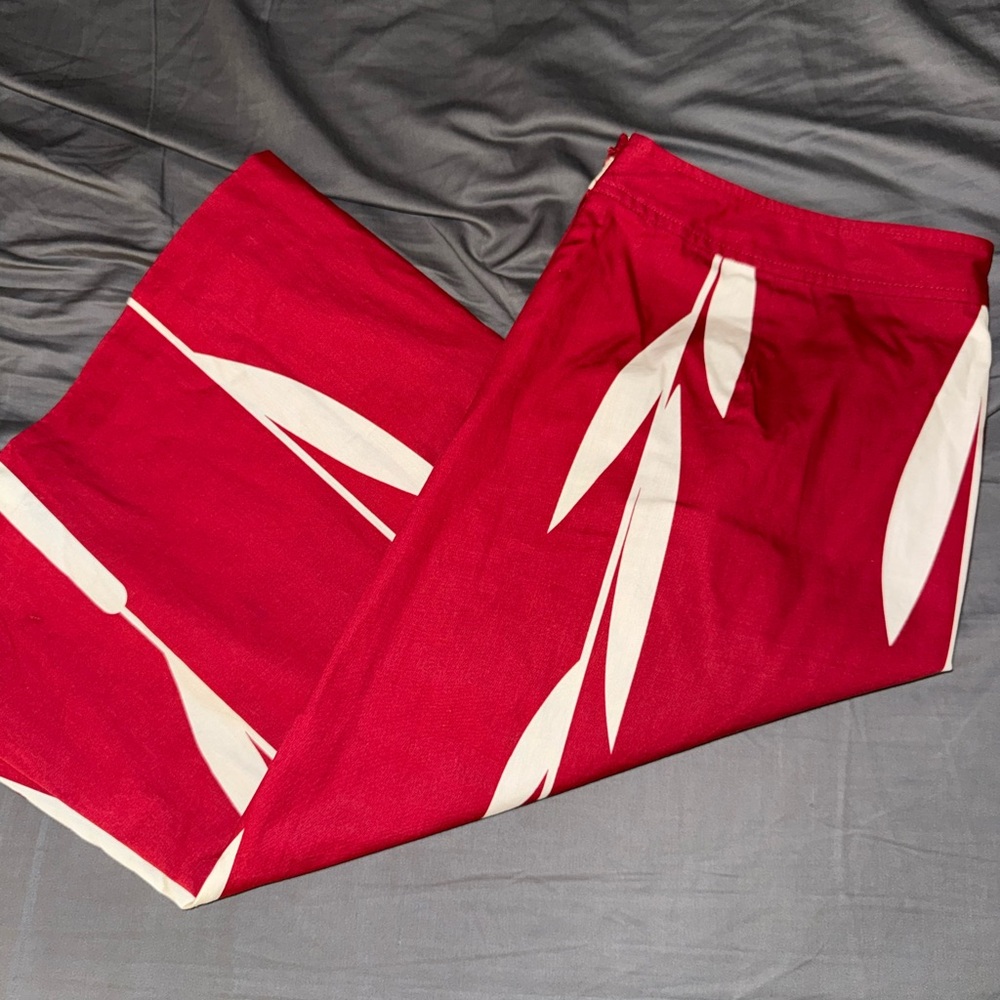 Kenneth Cole Red and White A-Line Skirt - Picture 4 of 4